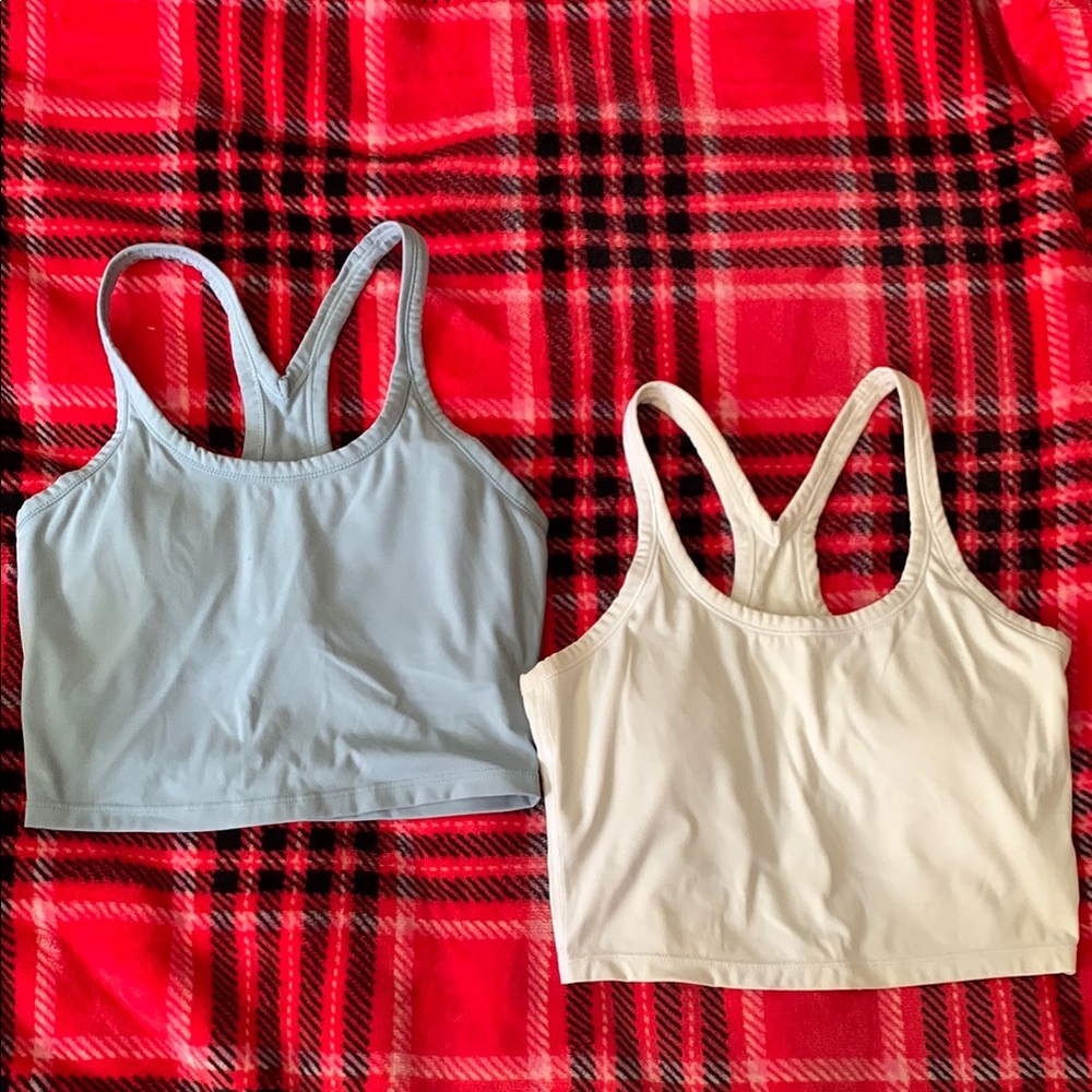 Women's Blue and White Sports Bras